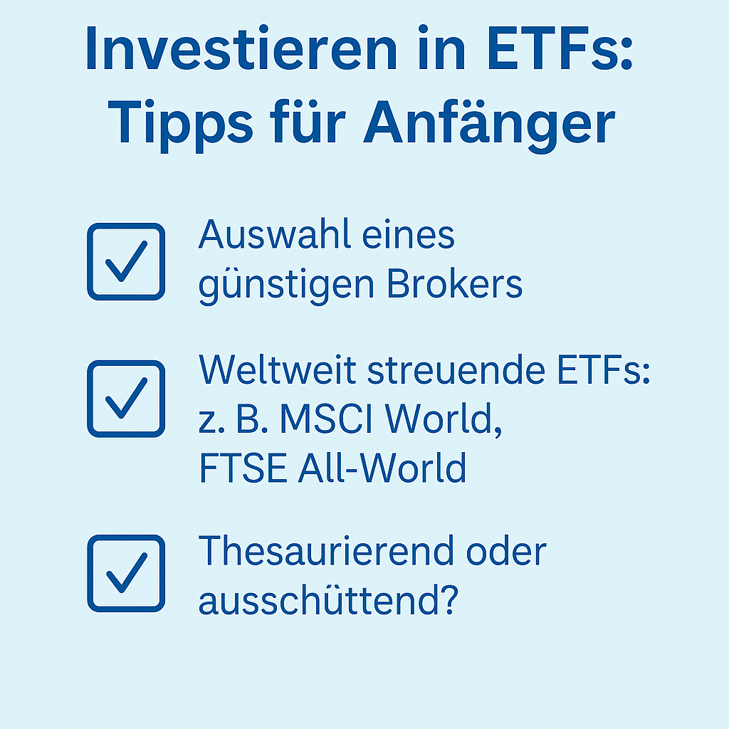 Investieren in ETFs: Tipps für Anfänger